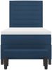 vidaXL Boxspringbett mit Kopfteil Blau 90 x 190 cm Stoff 3343959 Bild 2