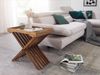 Kadima Design Massiver Sheesham-Holz Klapptisch, vielseitig einsetzbar, abnehmbares Tablett, ideal als Serviertablett. 60x40x57 cm Bild 3