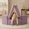 Bellabino 'Nile' Spielsofa, 4-tlg, Cord, lila, faltbare Kindercouch, abnehmbarer & waschbarer Bezug, Kindersofa aus Schaumstoff Bild 2