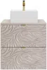 Vente-unique - RINAREL Waschbeckenmöbel Holz, Platte Beige - B 46 cm x H 60 cm x L 60 cm Bild 2