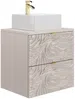 Vente-unique - RINAREL Waschbeckenmöbel Holz, Platte Beige - B 46 cm x H 60 cm x L 60 cm Bild 3
