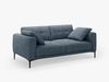 Micadoni Sofa Bemy 2-Sitzer Strukturierter Stoff Dunkelblau Bild 2