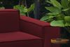 Dmora Rodonite-Sessel, Wohnzimmersessel, 100 % Made in Italy, Relaxsessel aus gepolstertem Stoff, 160 x 95 x 70 cm, Rot Bild 4