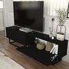 TV-Lowboard Nolven kurzes Gestell 180x32x47 cm Schwarz [en. casa] Bild 3