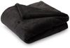 LUMALAND Kuscheldecke mit Ärmeln aus weichem Coral Fleece - Handytasche & Fußtasche - 150x180 cm - Schwarz Bild 3