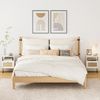 HEYZOEY Rattan Nachttisch mit Schublade und Regal, Gold Frame Beistelltisch Bild 5