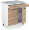 Küchenunterschrank R-Line Sonoma 80 cm , AP Marmor Vicco Bild 4