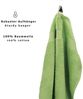 Betz 'PREMIUM' Handtuch Set, 4-tlg., 2 Handtücher und 2 Duschtücher, 100% Baumwolle, 70x140 / 50x100 cm, Apfelgrün Bild 4