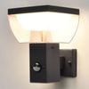 Maxkomfort LED Außen-Wandleuchte mit/ohne Bewegungsmelder - 10W Warmweiß 3000K, IP44 Wetterfest, mit Bewegungsmelder, LED fest integriert, Zeit-& Dämmerungseinstellung, 1200lm, Moderne Wandleuchte Außen Bild 2