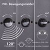 Maxkomfort LED Außen-Wandleuchte mit/ohne Bewegungsmelder - 10W Warmweiß 3000K, IP44 Wetterfest, mit Bewegungsmelder, LED fest integriert, Zeit-& Dämmerungseinstellung, 1200lm, Moderne Wandleuchte Außen Bild 4