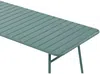 Vente-unique - MIRMANDE Garden dining set Metall Grün - B 80 cm x H 74,5 cm x L 160 cm Bild 4