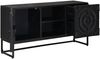 vidaXL TV-Schränk mit Schubladen mit Regal Schwarz 105 x 30 x 54 cm 42020085 Bild 4