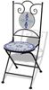 vidaXL Bistrostühle Klappbar 2 Stk. Keramik Blau und Weiß 41531 Bild 2