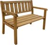 AXI Charlotte Gartenbank aus Holz in Braun Parkbank / Holzbank für den Garten mit Rückenlehne für 2 Personen | Braun | Holz | 110.00 cm Bild 2
