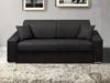 Schlafsofa 3-Sitzer EMIR - Schwarz - Liegefläche: 140 cm - Matratzenhöhe: 22 cm Bild 1