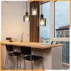 ZMH Schwarze Glas Pendelleuchte Diam. 68cm E27 Vintage 3 Flammig Esszimmerlampe Retro Industrielampe für Wohnzimmer Hotel Büro Bild 5