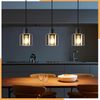 ZMH Schwarze Glas Pendelleuchte Diam. 68cm E27 Vintage 3 Flammig Esszimmerlampe Retro Industrielampe für Wohnzimmer Hotel Büro Bild 2