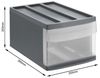 Rotho Schubladenbox Mono Systemix M 1 Schub anthrazit Bild 3