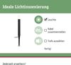 Paulmann No. 94536 Plug&Shine Pollerleuchte Flarea 400mm IP65 3000K Anthrazit Bild 2