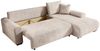 storez24 Ecksofa Nelly, mit Bettkasten und Schlaffunktion, Cordstoff, L-Form, bequem Bild 4