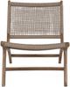 Relaxsessel >Derby< in Natur, Teak - 60x73x80cm (BxHxT) Bild 3