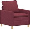 vidaXL Sofa Weinrot 76 x 81 x 87,5 cm Stoff 42028750 Bild 2
