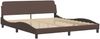 vidaXL Bettgestell "Viana" ohne Matratze Braun 180x200 cm Kunstleder 3208112 Bild 5