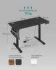 Songmics Höhenverstellbarer Schreibtisch elektrisch, 60x120 x (72-120) cm, Verstellbarer Tisch, Memory-Funktion für 4 Höhen, für Homeoffice, Arbeitszimmer, tintenschwarz Bild 5
