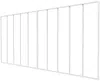 Vente-unique - TOLLESON Innenglaswand Metall Weiß - B 2,2 cm x H 130 cm x L 4,4 cm Bild 2