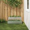 vidaXL Garten-Pflanzgefäß Silber 100 x 60 x 45 cm Verzinkter Stahl 865874 Bild 4