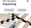 Mister Sandman Federholzrahmen Lattenrost Buche 140×200 cm – 7 Zonen, verstellbares Kopfteil, ergonomisch & atmungsaktiv Bild 3