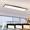 ZMH Dimmbare LED-Deckenleuchte 100x25 cm mit Fernbedienung Schwarz 24W Bild 2
