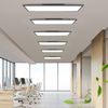 ZMH Dimmbare LED-Deckenleuchte 100x25 cm mit Fernbedienung Schwarz 24W Bild 5
