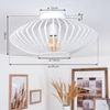 hofstein Deckenleuchte »Pieris« runde Deckenlampe aus Metall in Weiß, ohne Leuchtmittel, Retro-Leuchte mit Lichteffekt durch Gitter-Optik, Ø39cm, E27 Bild 5