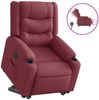 vidaXL Relaxsessel mit Aufstehhilfe Elektrisch Weinrot Stoff 3310275 Bild 4