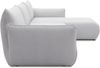 DOMO. collection Ecksofa 800 022, Modulsofa in L-Form mit Taschenfederkern und attraktiver Biese-Naht, Sofa, Polsterecke, Eckcouch 276 x 168 x 79 cm (BxTxH), hellgrau Bild 3