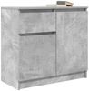 vidaXL Sideboard mit Schublade Betongrau 71x35x65 cm Holzwerkstoff 861601 Bild 4