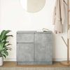 vidaXL Sideboard mit Schublade Betongrau 71x35x65 cm Holzwerkstoff 861601 Bild 3