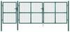 vidaXL Maschen-Gartentor Grün 400x125 cm Verzinkter Stahl 154537 Bild 4
