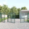 vidaXL Maschen-Gartentor Grün 400x125 cm Verzinkter Stahl 154537 Bild 3