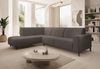 Selsey 'Lununa' Ecksofa mit Armlehne, Bouclé, Ottomane links, Graubraun Bild 3