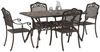vidaXL Garten Essgruppe 5 pcs Bronze Aluminium 3334660 Bild 3