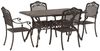 vidaXL Garten Essgruppe 5 pcs Bronze Aluminium 3334660 Bild 2