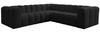 Ecksofa Designersofa SOLVIE XS in Stoff Tiffani Schwarz Seite Universal Bild 2
