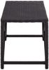 vidaXL Gartenbank 120 cm Poly Rattan Schwarz 46210 Bild 2