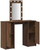 vidaXL Schminktisch mit Speicher Braun 102 x 33 x 135 cm Holzwerkstoff 865187 Bild 4