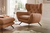 KAWOLA Sitzgruppe CHARME 2,5-Sitzer Sessel Hockerbank Cord rost 94 x 95 x 200 cm Bild 4