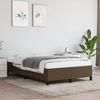 vidaXL Bettgestell ohne Matratze Dunkelbraun 120x190 cm Stoff 379511 Bild 2
