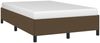 vidaXL Bettgestell ohne Matratze Dunkelbraun 120x190 cm Stoff 379511 Bild 4