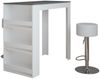 Bartisch-Set Repose Weiß/Anthrazit 57 x 117 cm mit 2 Barhockern Vicco Bild 1